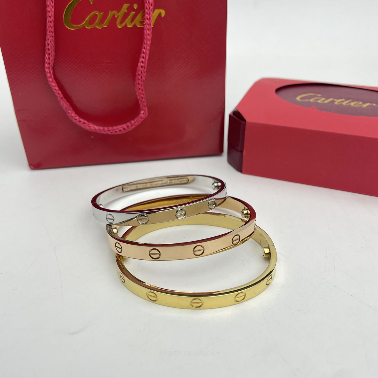 Cartier 18k Love Bracelets Gold Silver Rosegold (13) - www.newkick.vip